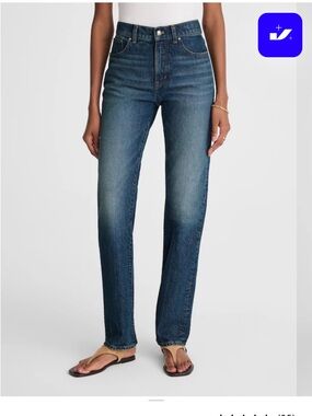 Madewell Petite Longline Straight Jean